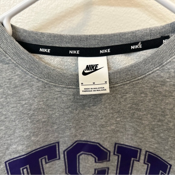 Nike TCU Crewneck Sweatshirt. Size Medium. Gray. - Picture 4 of 8